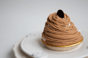 Dessert Mont-Blanc à la crème de marrons