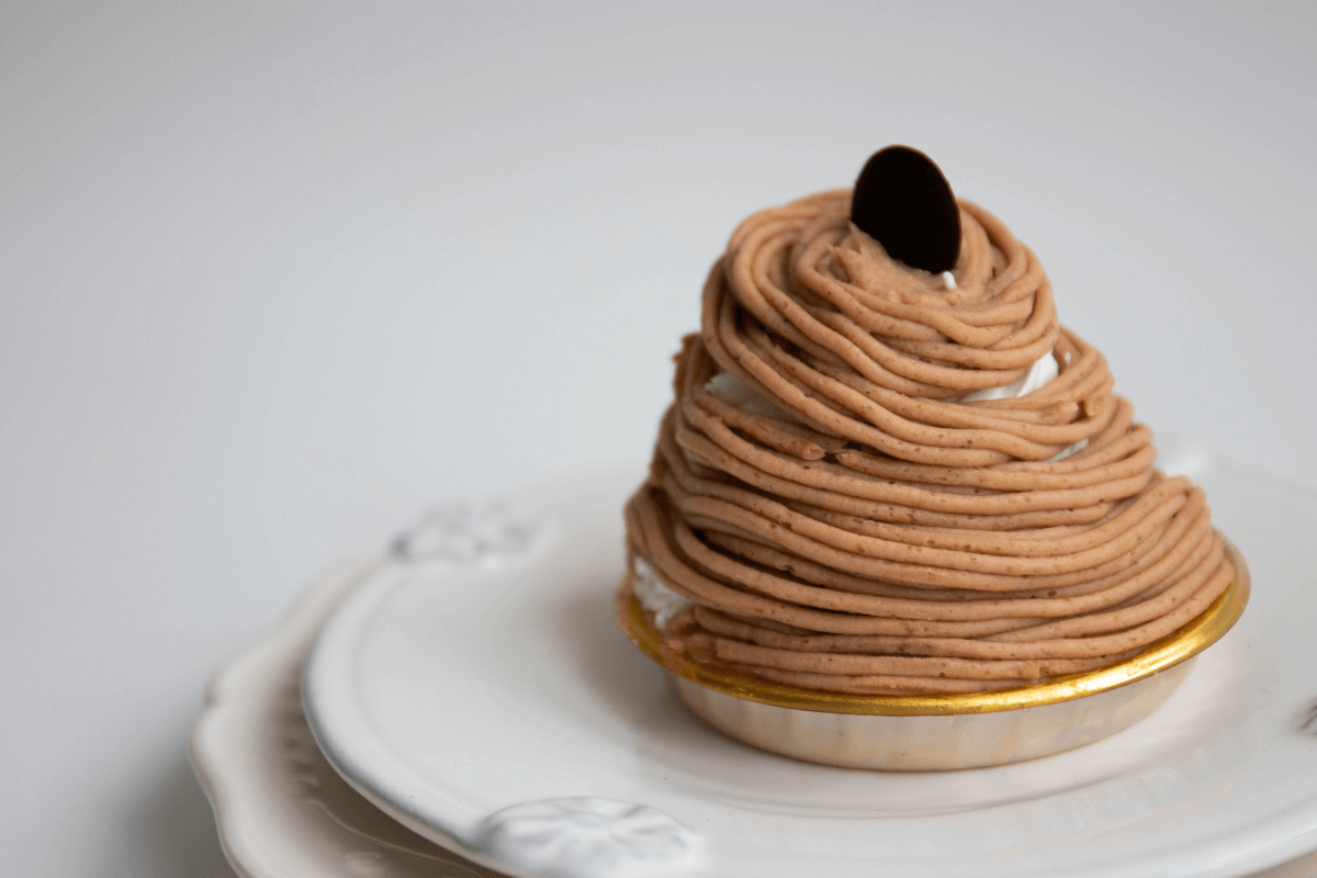 Dessert Mont-Blanc à la crème de marrons