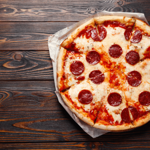 Pepperoni Pizza Keto, low-carb, cétogène