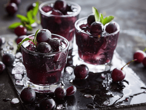 Gelée de cassis en verrine
