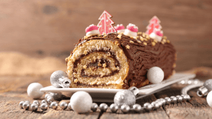Buche de Noël au chocolat
