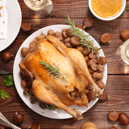 Chapon farci aux marrons