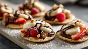 crepe party sucrée fruits chocolat noix mini crepes sucrees