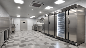 chambres froides armoires dans une cuisine professionnelle