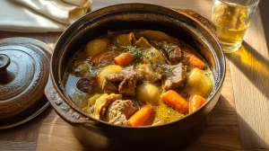 Tripes à la mode de Caen dans une cocotte en fonte