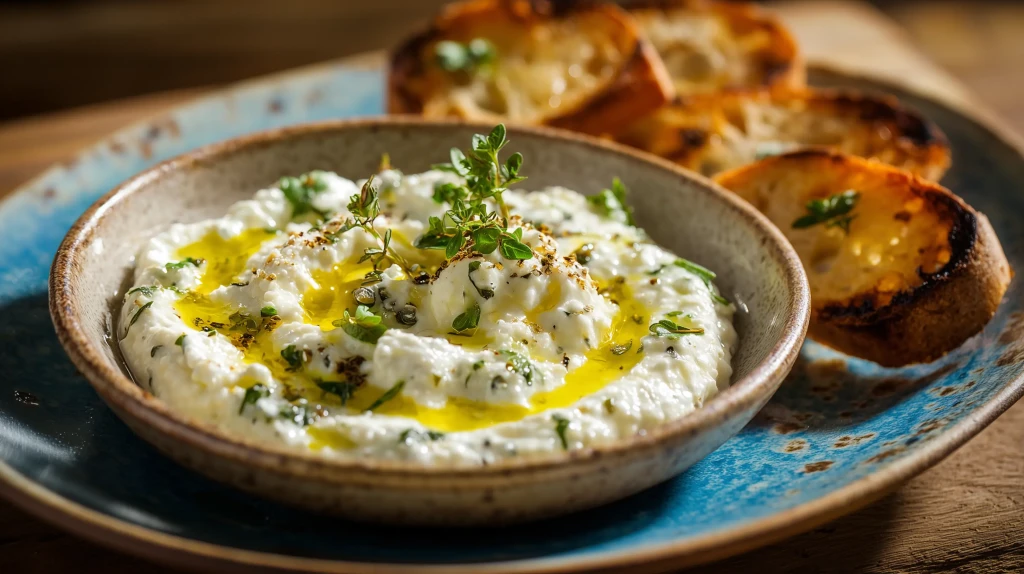 Brandade de morue nîmoise bien crémeuse avec de l'huile d'olive, à tartiner