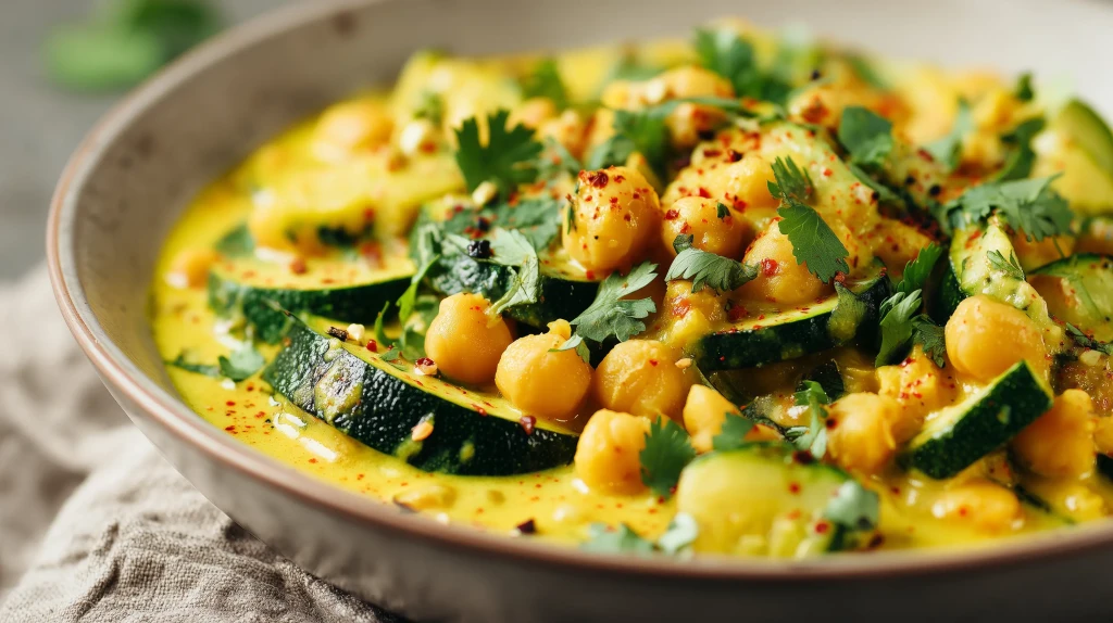 curry de pois chiches aux courgettes