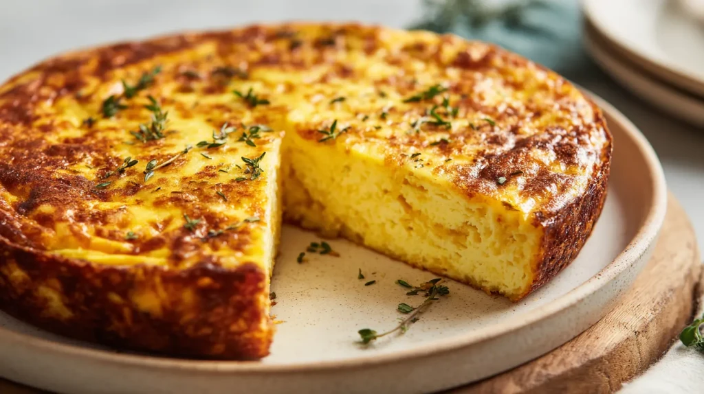 Quiche sans pâte, variante diététique plus légère de la traditionnelle quiche lorraine