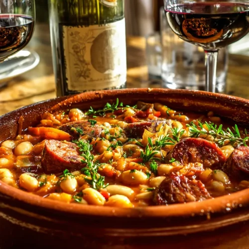 cassoulet lusitano toulousain, alliance de la tradition du sud ouest français et du Portugal