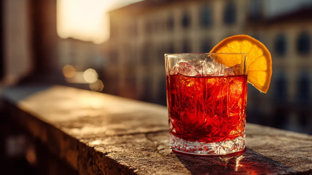 Cocktail americano au Campari et au Vermouth