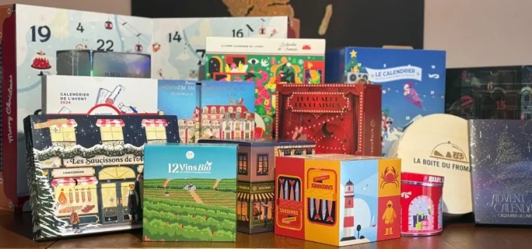 Calendriers de l'avent originaux avec toutes sortes de produits gourmands