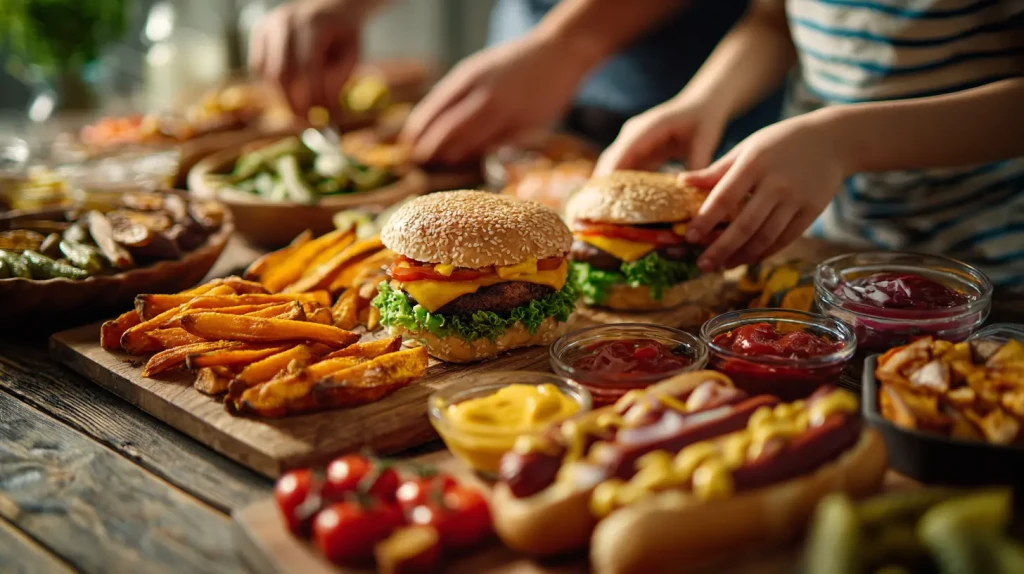 Soirée fast-food maison en famille pour un moment convivial unique