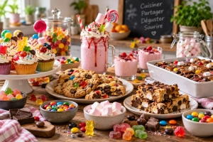 Cuisiner avec les bonbons, plein d'idées pour faire des recettes colorées qui vont emerveiller les petits et les grands